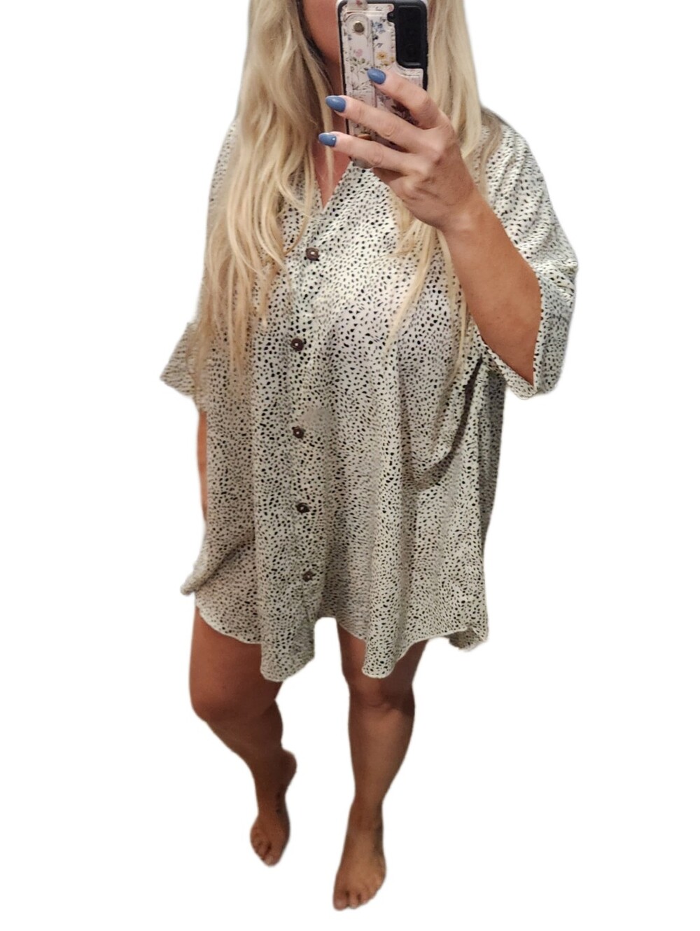 Talulah Oversize Button Form Shirt Dress Small To Medium